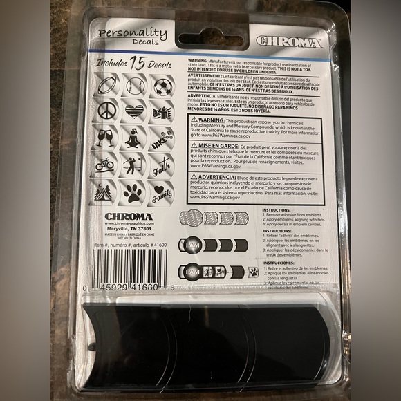 Personality car decal kit - Picture 2 of 2